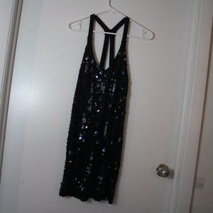 Sequin Black Mini-dress